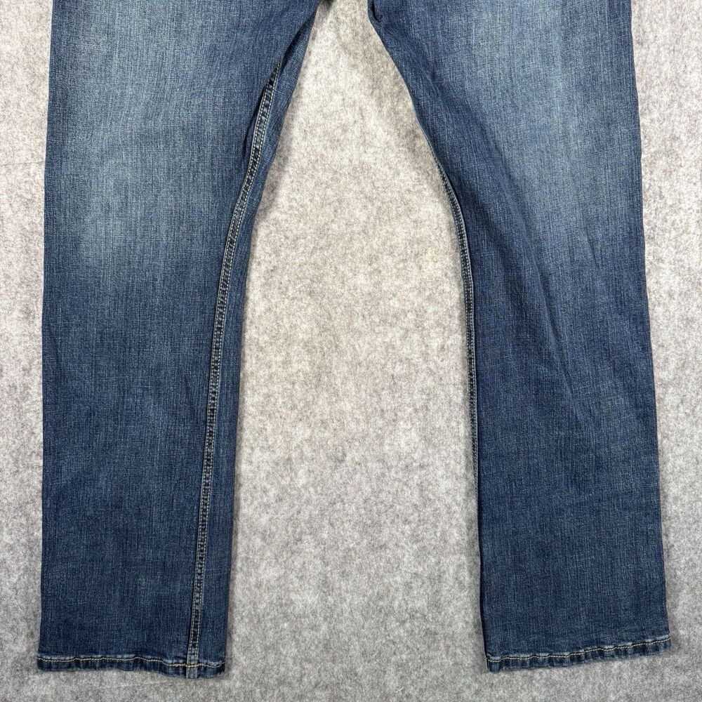 Wrangler Retro Jeans Mens 36X34 Measures 34X32 Blue Slim Boot Western Cowboy - Picture 10 of 10